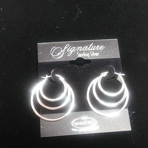 Sterling Silver Hoop Earrings. Tarnish Free.